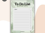 TO DO LIST D'ORGANISATION