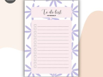 TO DO LIST D'ORGANISATION